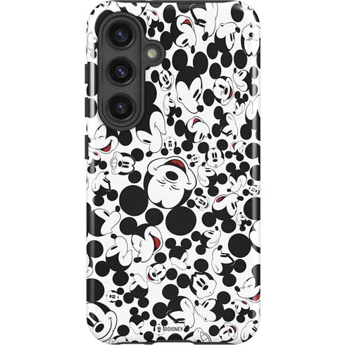 Disney Mickey Mouse Face Pattern Galaxy S25 Impact Case